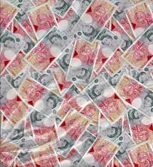 £50 Note Money Hydrographic Film 50cm Wide