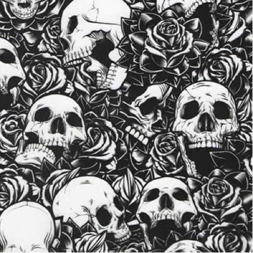 Skulls and Roses 100cm Hydrographics film