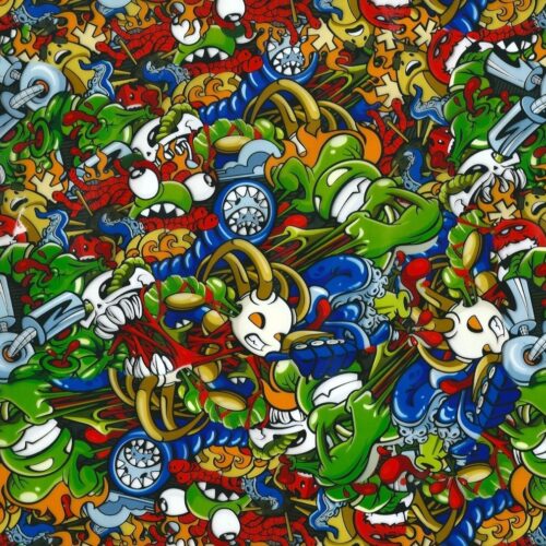 Monster Mash 100cm hydrographic film