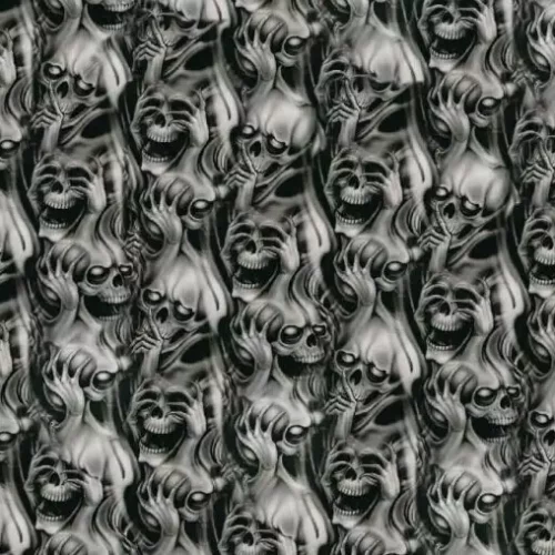 Hear No Evil Skulls 100cm