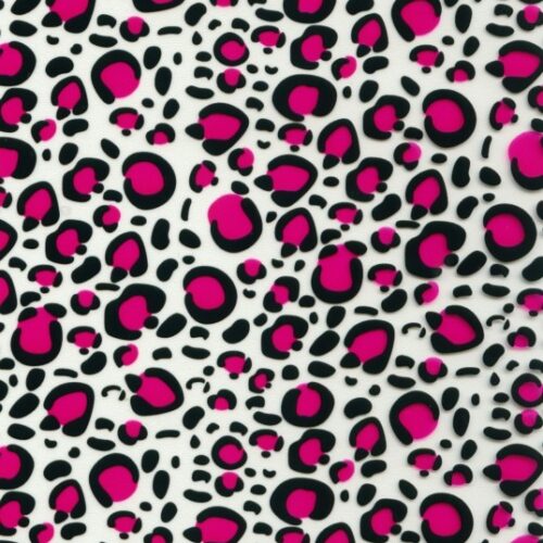 Hot Pink Leopard Print Hydrographics Film 50cm