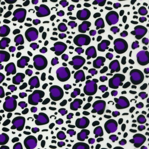 Purple Leopard Print Hydrographics Film 50cm