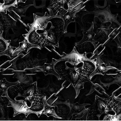 Iron Skulls Hydrographic Film 50cm