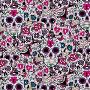 Sugar Skulls Hydrographic Film 50cm