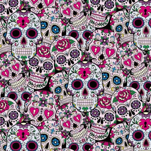 Sugar Skulls Hydrographic Film 50cm