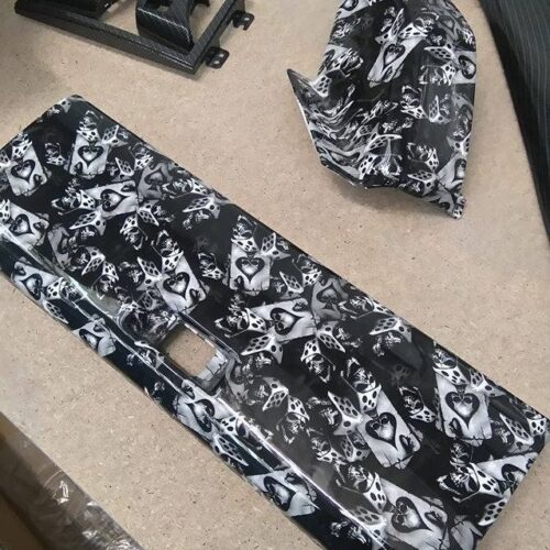 Dice And Skulls Hydrographic Film 100cm - Image 2