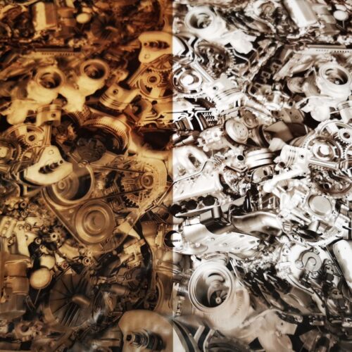 Engine Parts Hydrographics Film 100cm