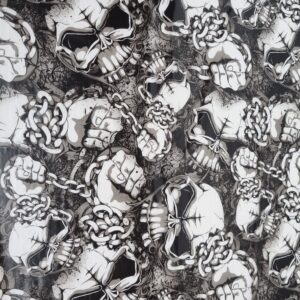 Skulls And Chains Hydrographics Film 100cm Wide