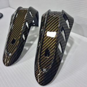 3D carbon gold weave 100cm