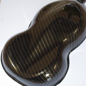 3D carbon gold weave 100cm