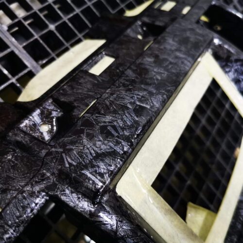 Silver Forged Carbon Premium Hydrographics Film 50cm