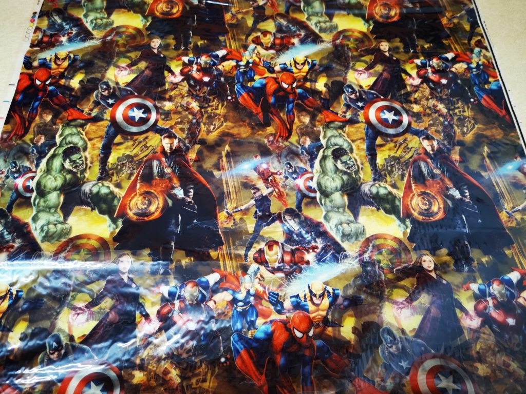 various sizes Folded Super hero hydrographic film hydro dipped 50cm width 