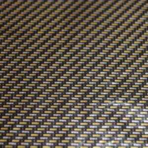 Silver and Gold Kevlar Carbon 100cm Hydrographics Film