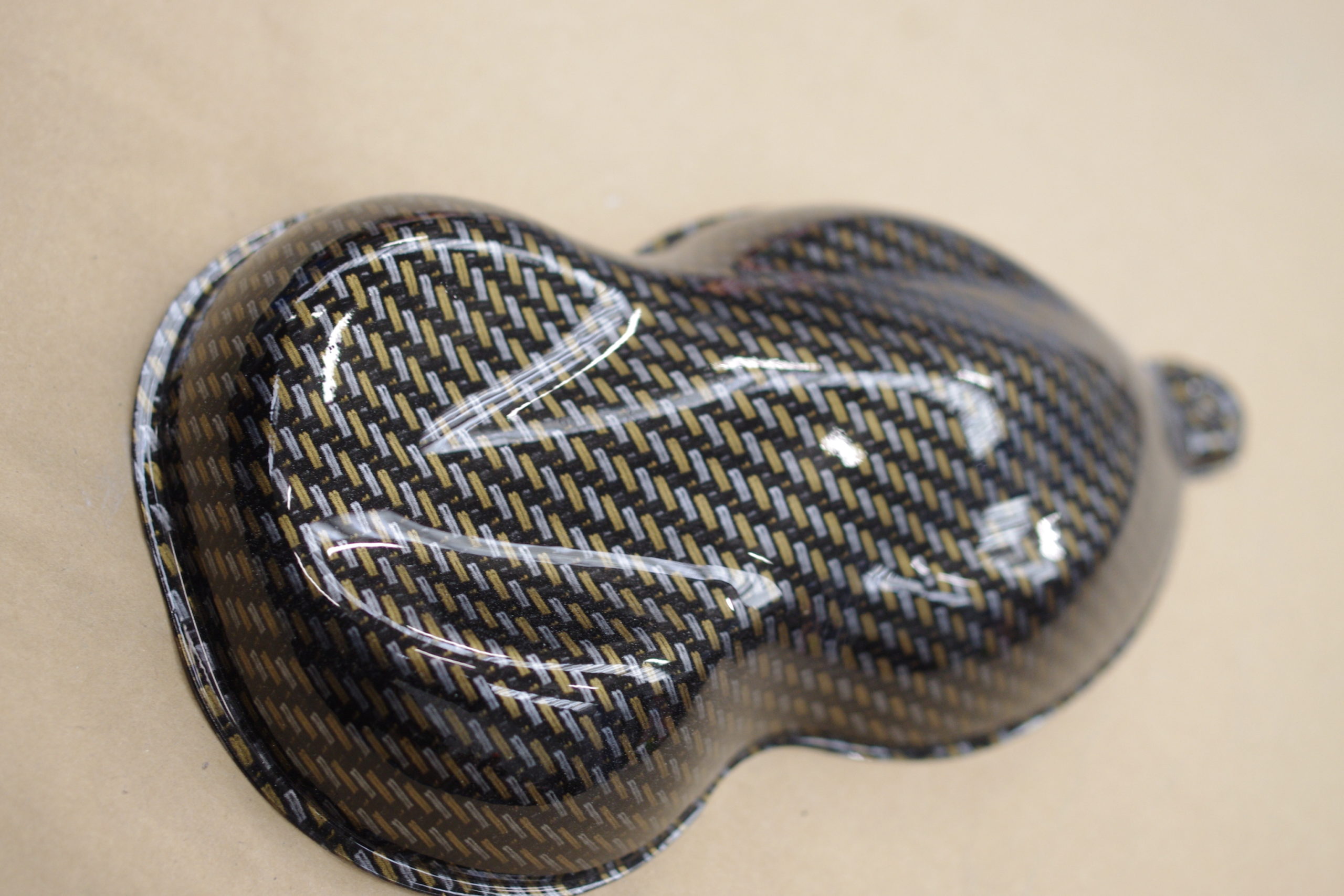 Silver and Gold Kevlar Carbon 100cm Hydrographics Film - Image 2